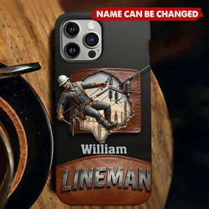 Cool Lineman - Personalized Lineman Full Print Phone Case