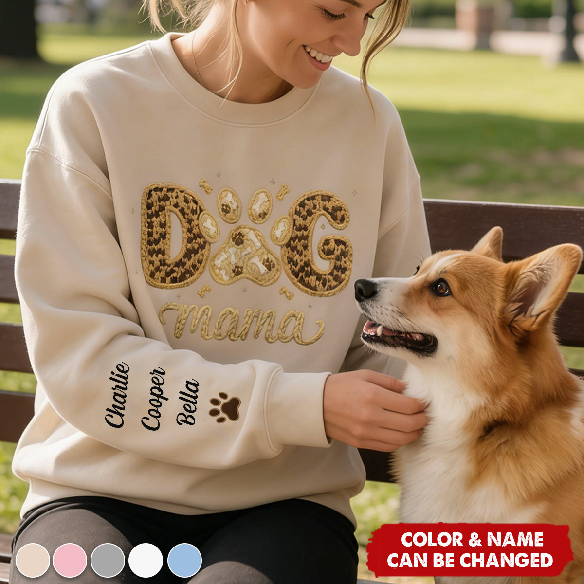 Custom Unisex Sweatshirt, Hoodie With Design On Sleeve - Birthday Gifts For Dog Cat Lovers - Love Begins With Paws