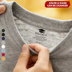 Graduation Gifts Hidden Message For Graduated Son, Daughter - Personalized Shirt