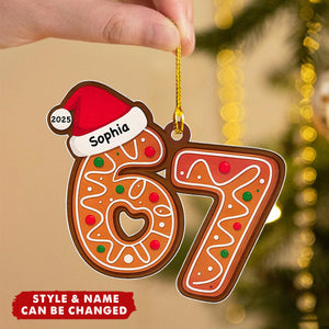 Teen Slang Funny Six Seven Personalized Acrylic Tree Ornament