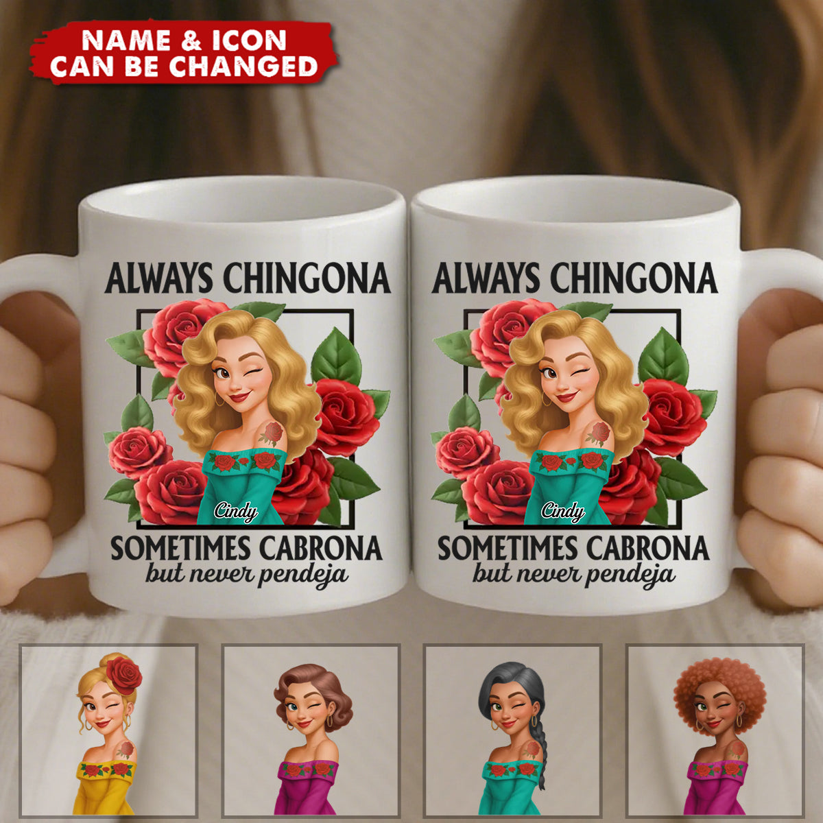 Personalized Mug - Hispanic Month Birthday Gifts For Hispanics And Latinos, Women - Queen Vibes Only