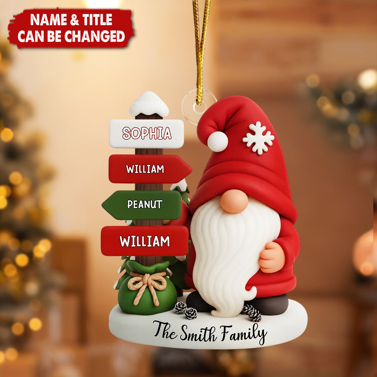 Custom Acrylic Ornament - Personalized Christmas Birthday Gifts For Mom, Dad, Kids - The Magic Begins With Us