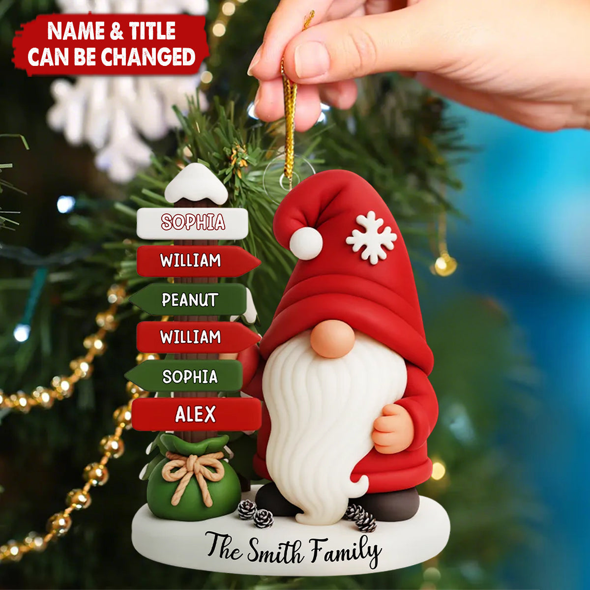 Custom Acrylic Ornament - Personalized Christmas Birthday Gifts For Mom, Dad, Kids - The Magic Begins With Us