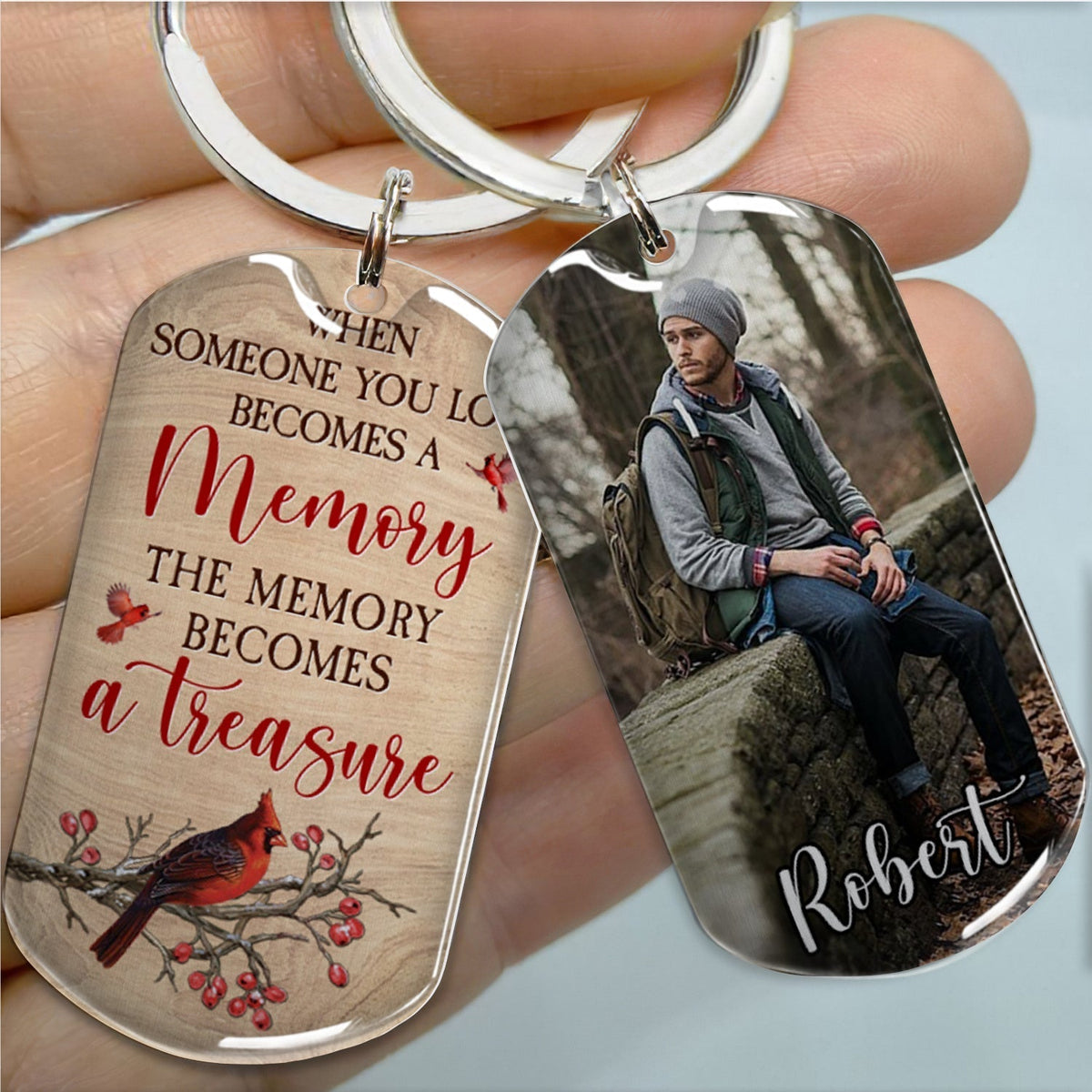 The Memory - Personalized Custom Stainless Steel Keychain