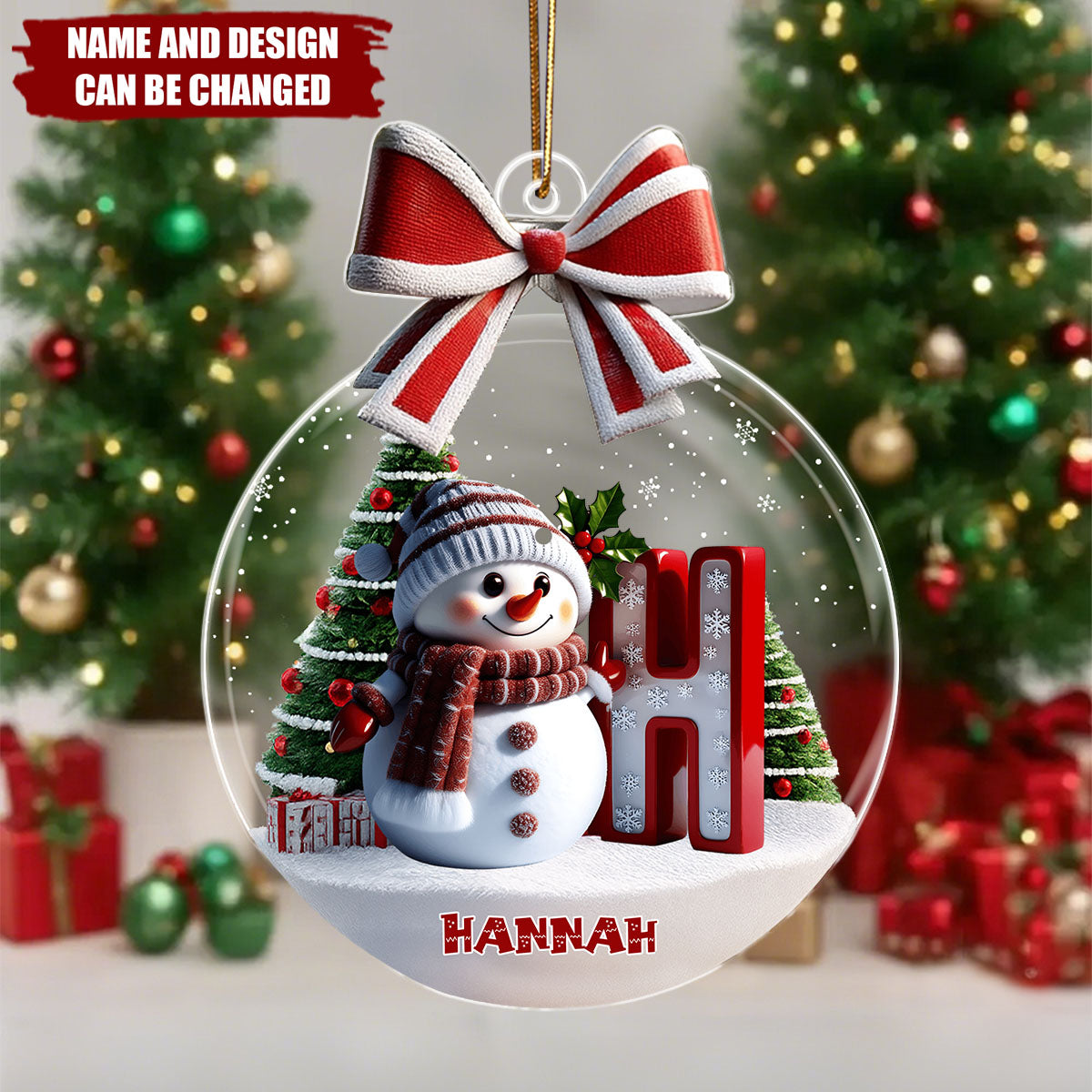 Merry Christmas - Personalized Christmas Acrylic Ornament