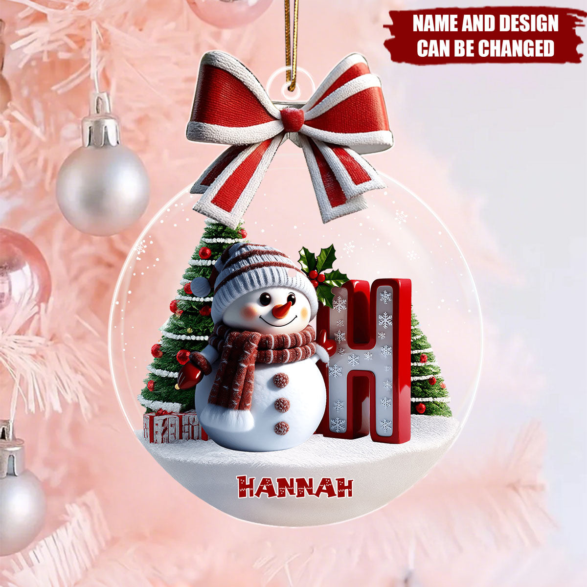 Merry Christmas - Personalized Christmas Acrylic Ornament