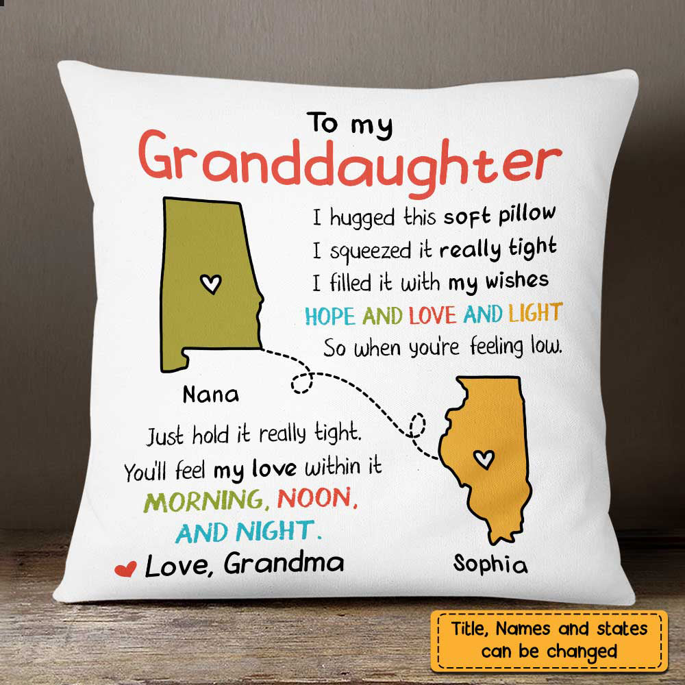 Long Distance Drawing Hug This Pillow