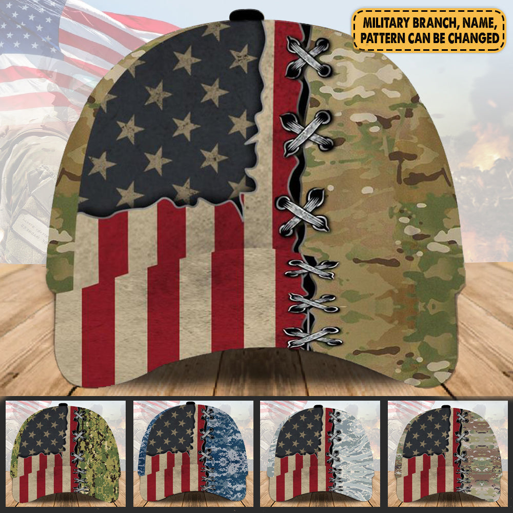 Personalized Cap For Veteran Military