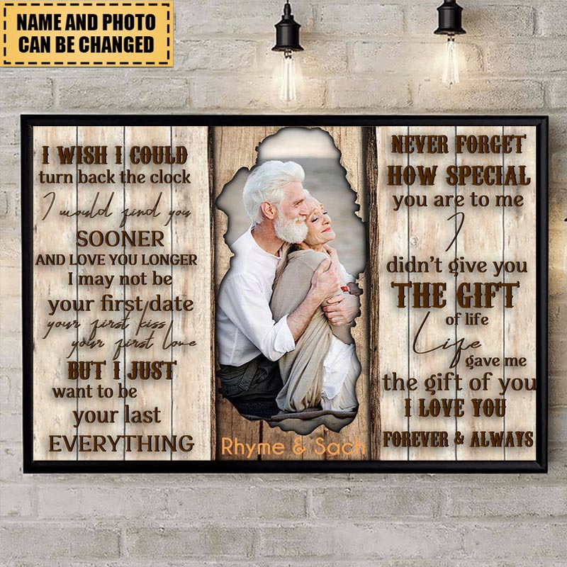 I Choose You To Do Life - Personalized Photo Poster - Gift For Couple