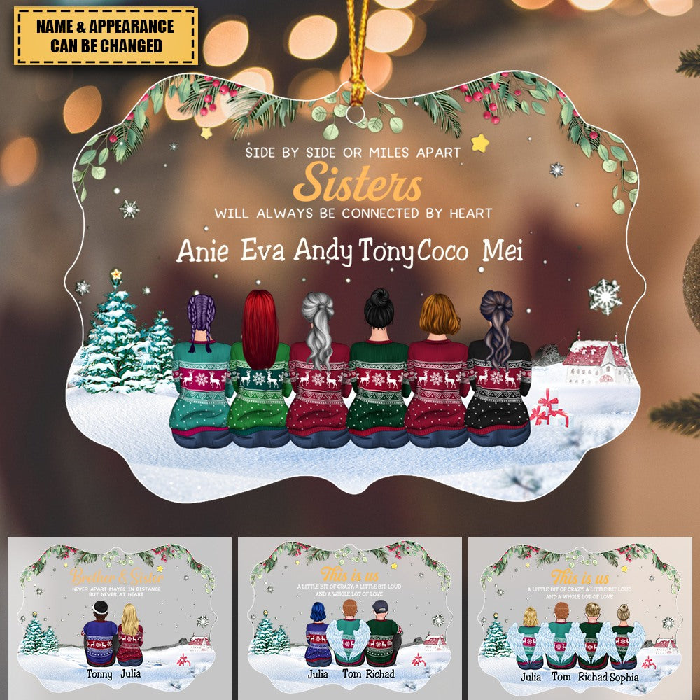 Friends - Life Is Better With Best Friends - Personalized Transparent Ornament