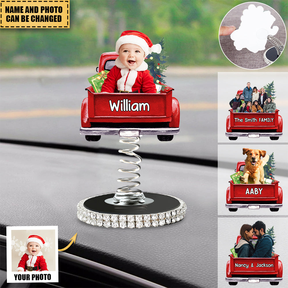 Personalized Cute Kid Car Photo With Name Car Creative Shook Decoration
