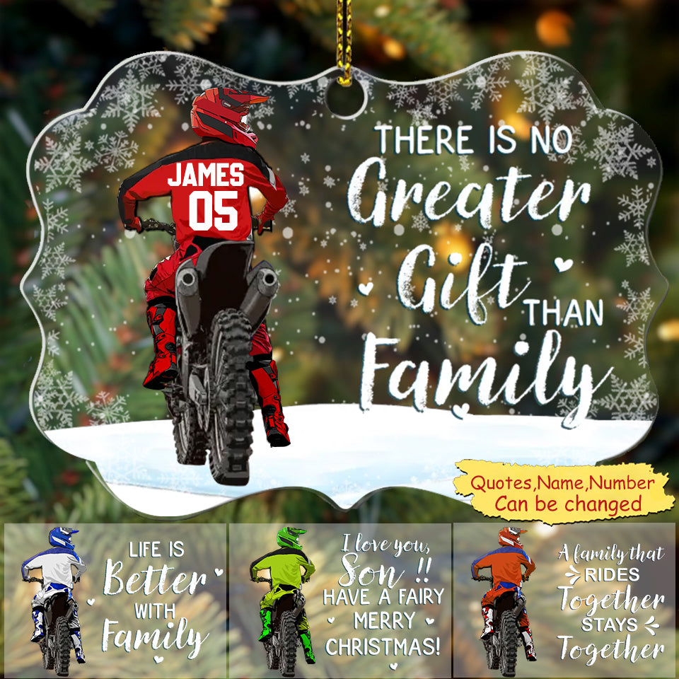 Personalized Motocross Acrylic Ornament-Christmas Gift For Motocross Lovers