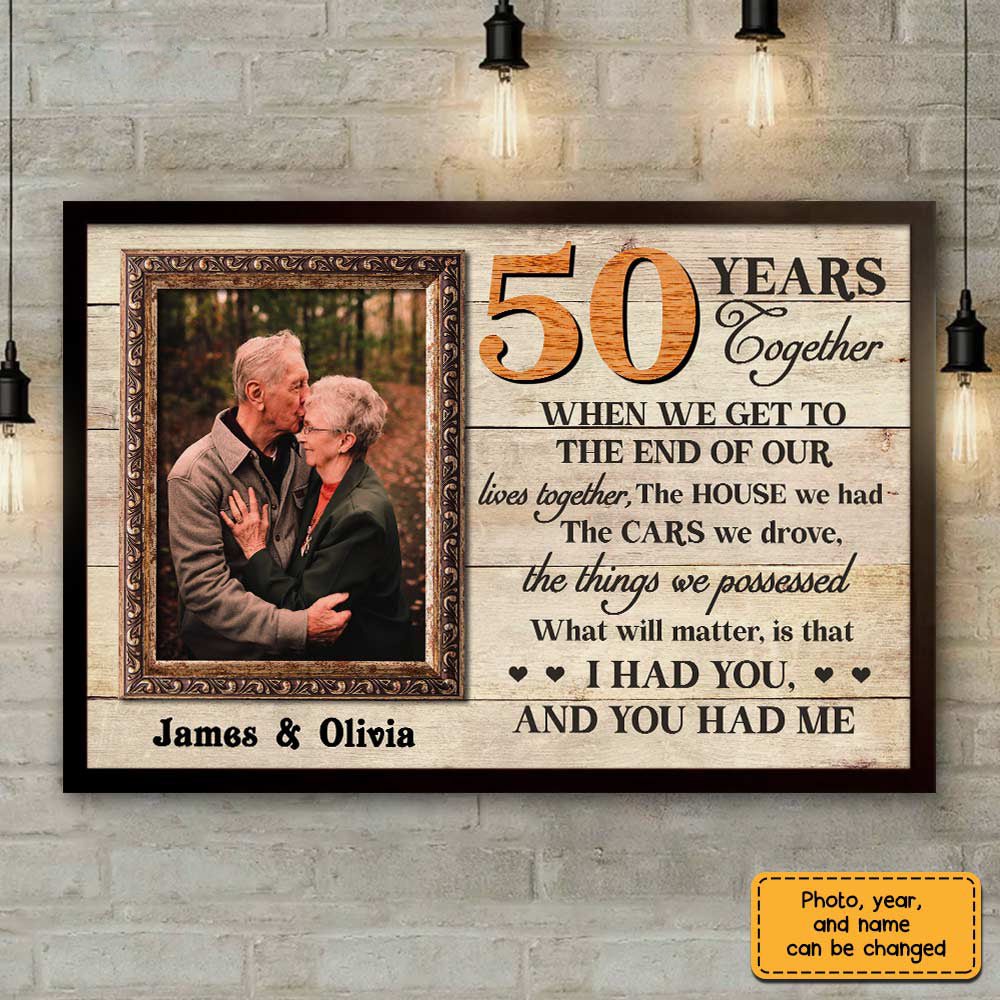 Anniversary I Had You Photo Poster