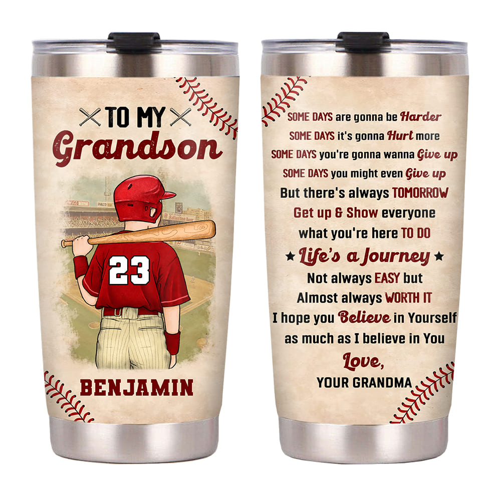 Gift For Baseball Boy Steel Tumbler