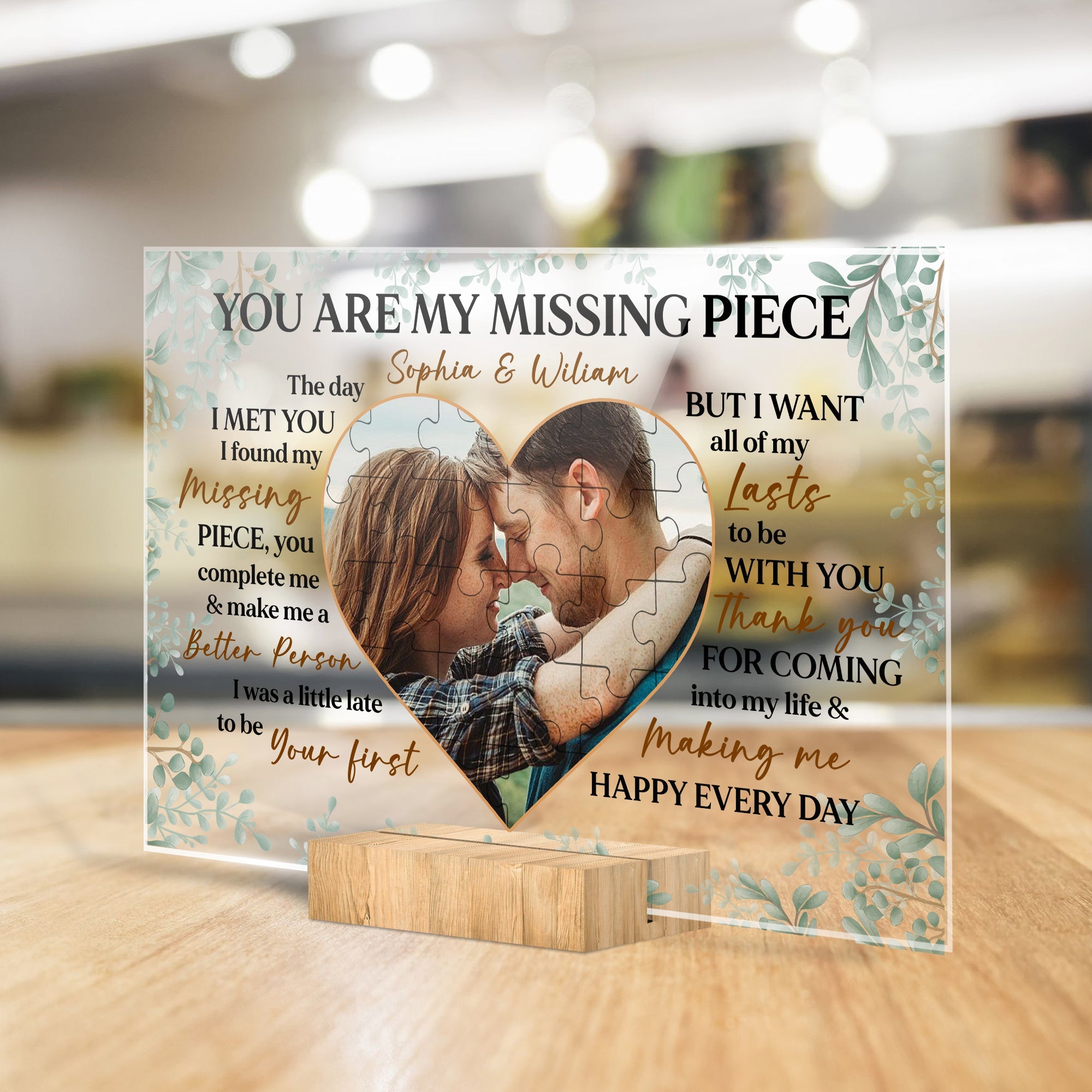 Personalized Naughty Old Couple Christmas Ornament