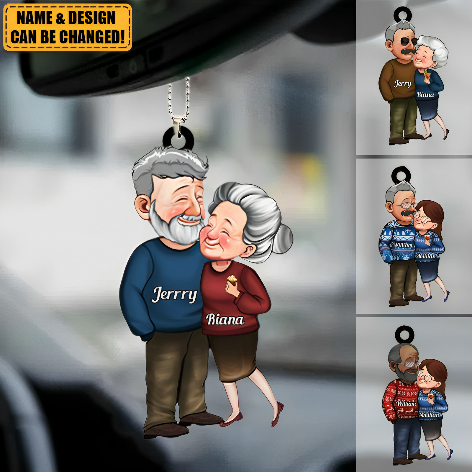 Grow Old With Me The Best Is Yet To Be - Personalized Acrylic Car Ornament