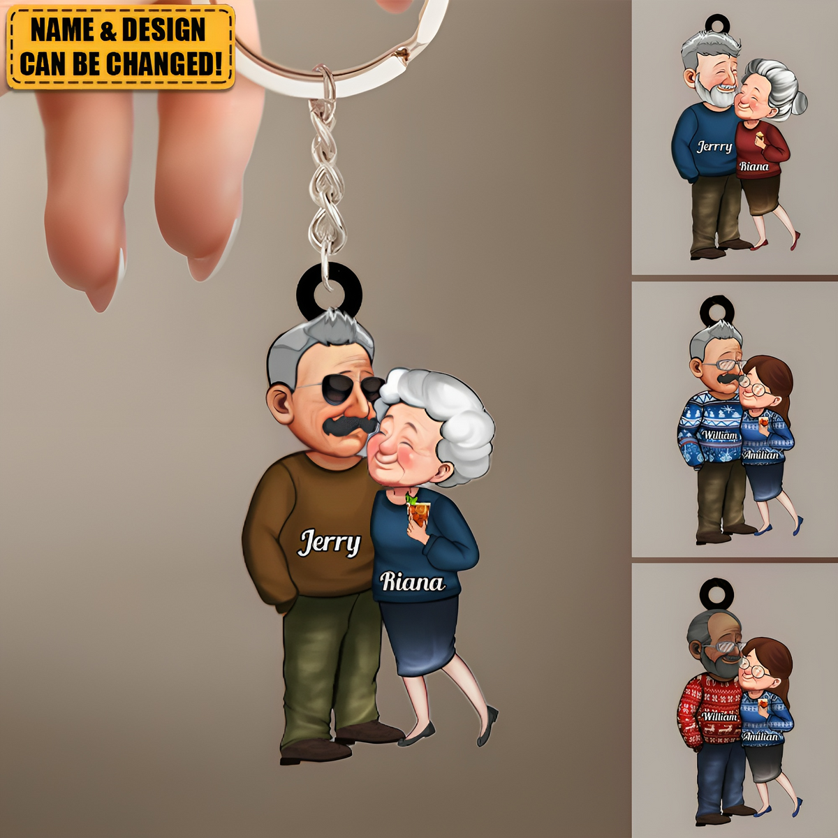 Grow Old With Me The Best Is Yet To Be - Personalized Acrylic Keychain