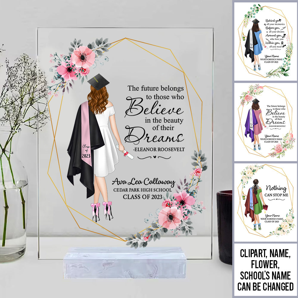 Personalized Acrylic Plaque -Gift for Graduation Keepsake