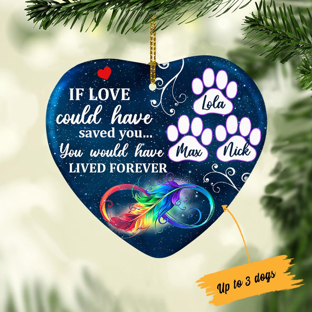 Dog Cat Memorial Forever Lived Forever Ornament