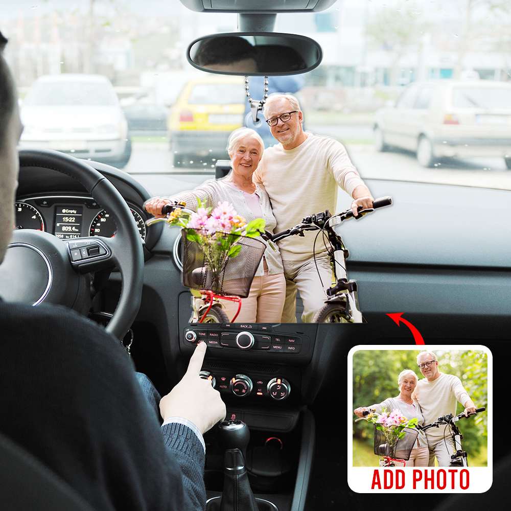 Personalized Couple Car Hanging Ornament-Upload Photo