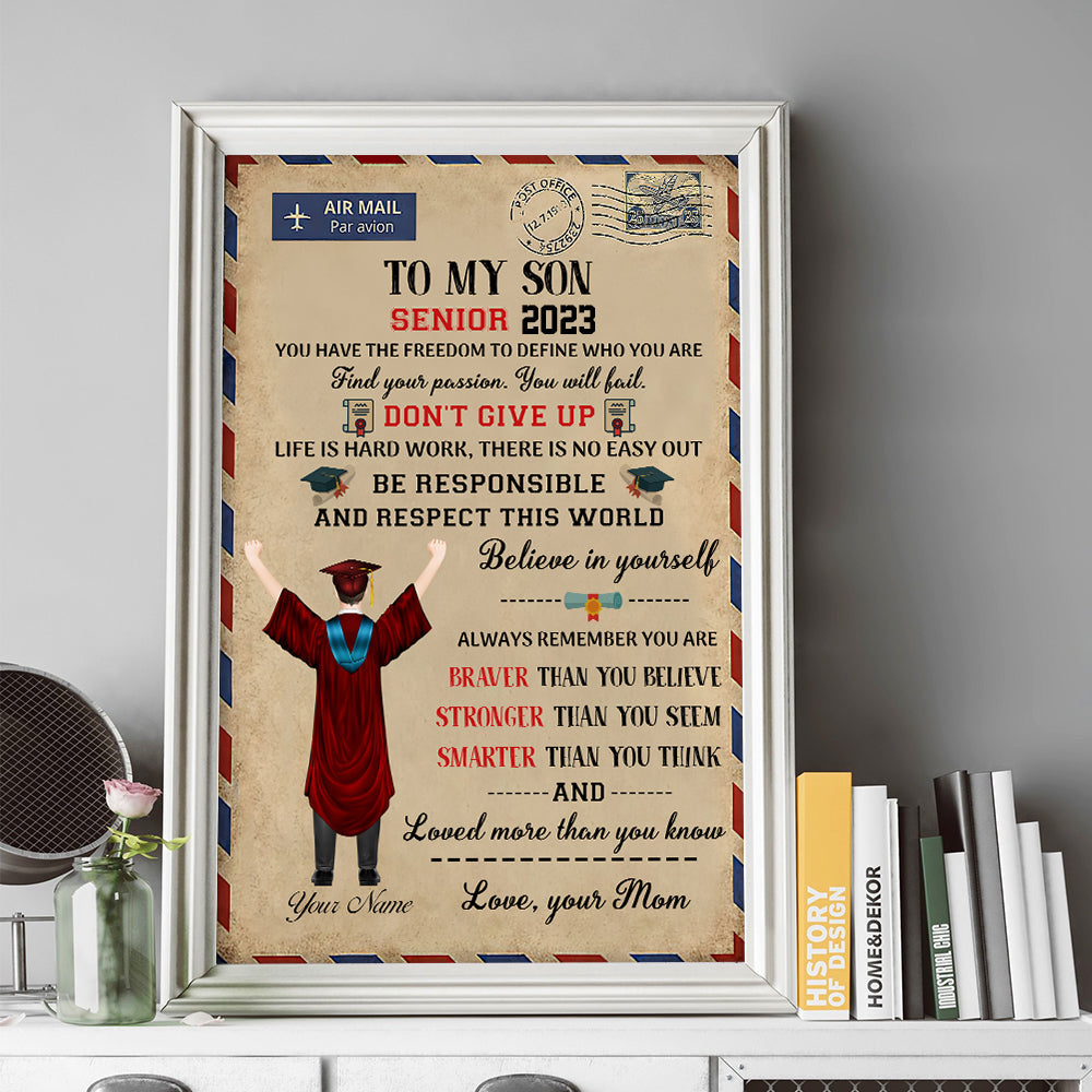 Personalized Poster Believe In Yourself Senior Graduation 2023
