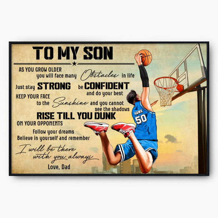 Personalized Basketball Poster-Gifts For Basketball Lover