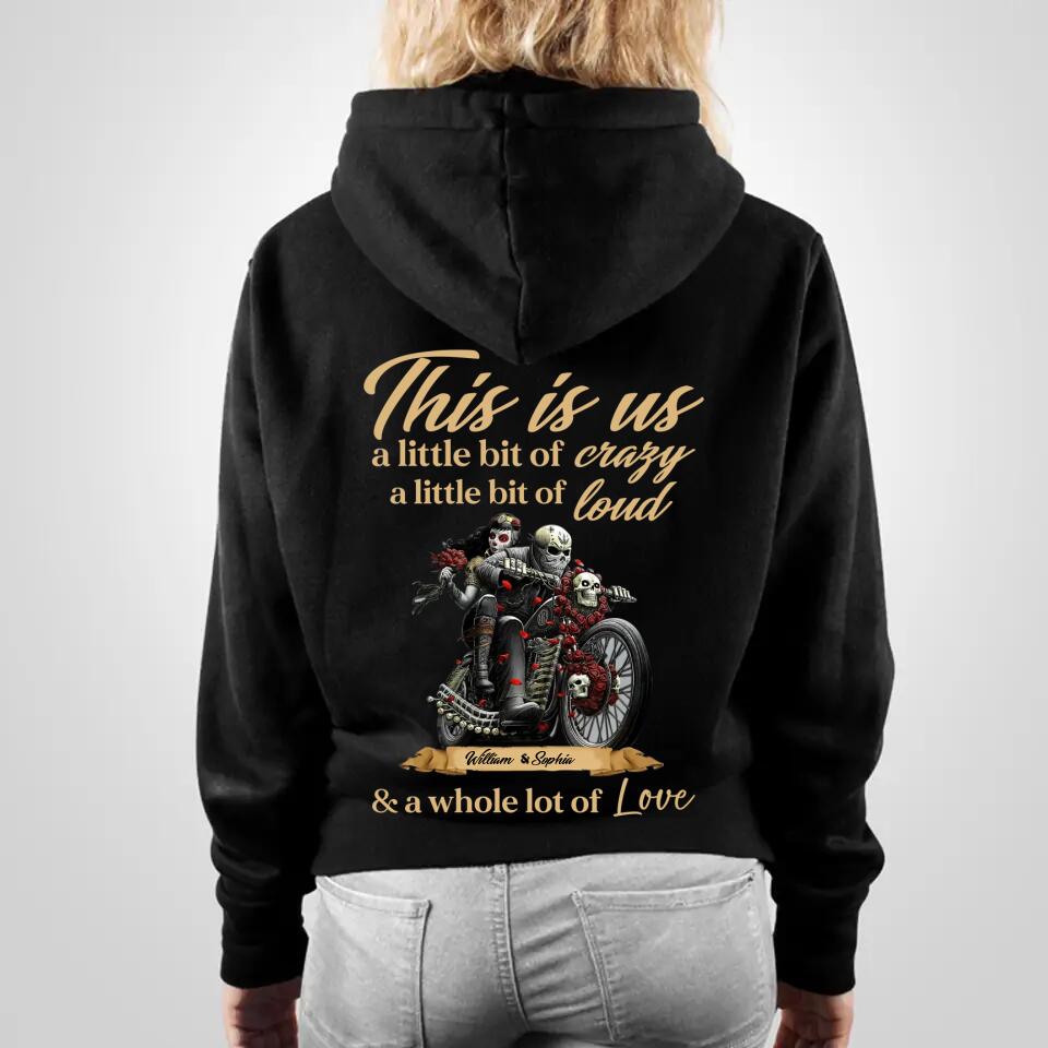 PERSONALIZED THIS IS US A LITTLE OF CRAZY COUPLE HOODIE