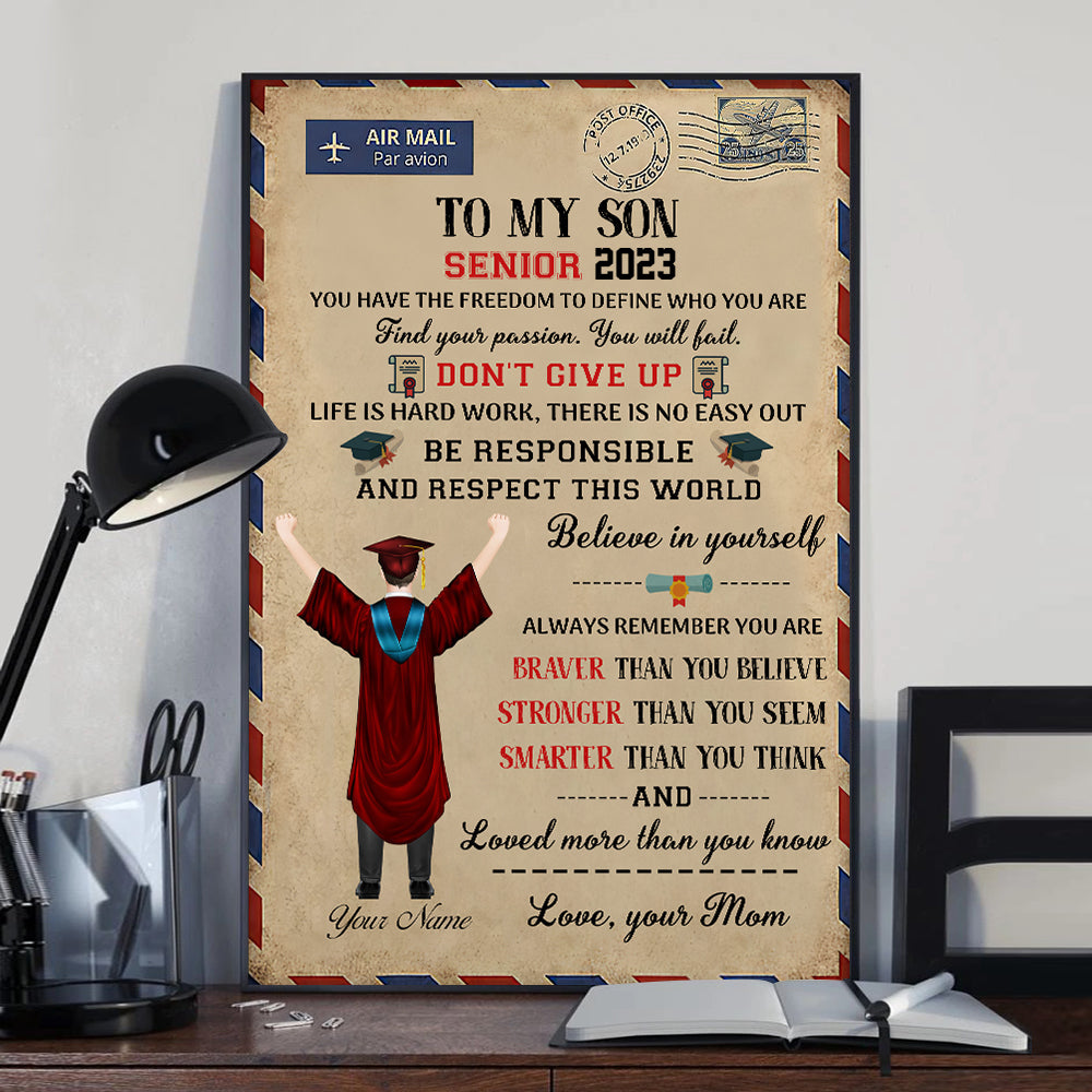 Personalized Poster Believe In Yourself Senior Graduation 2023