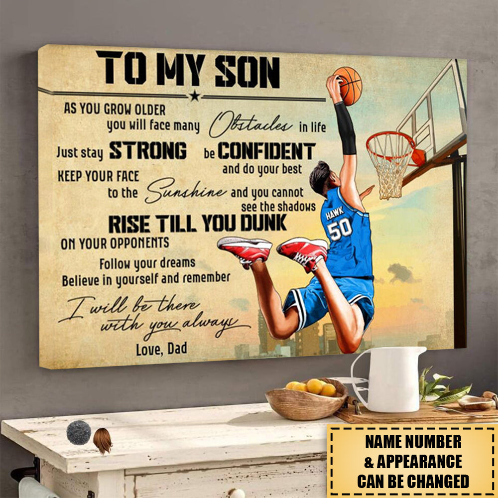 Personalized Basketball Poster-Gifts For Basketball Lover