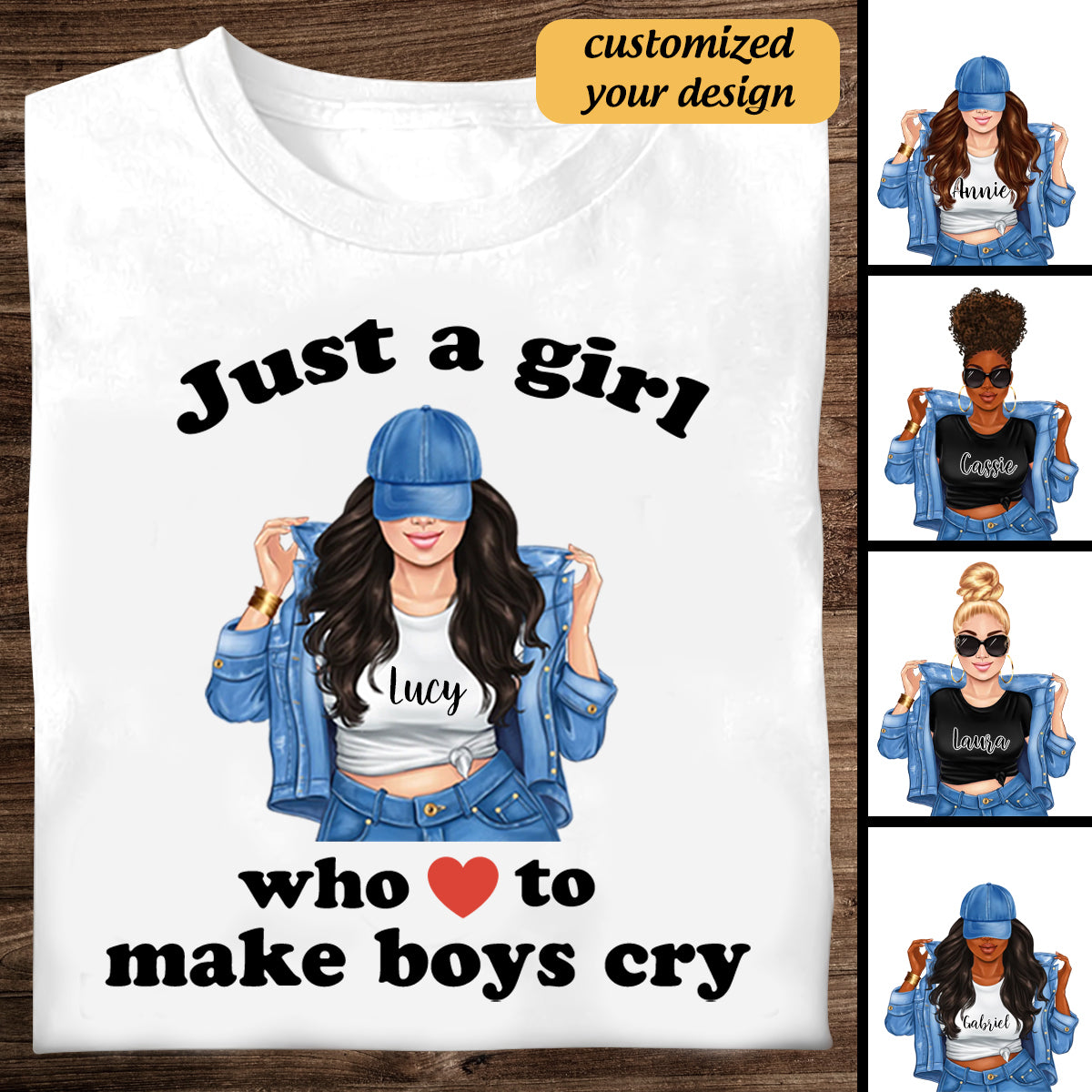 I Love To Make Boys Cry Personalized Apparel - Gift For Girlfriend