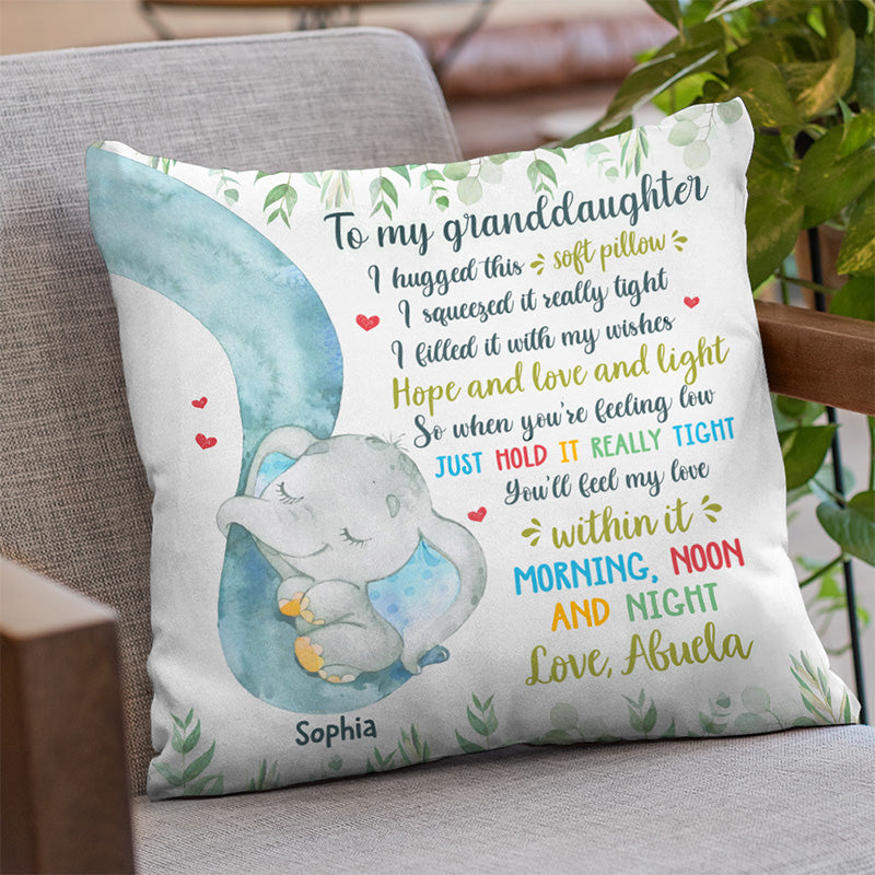 Morning, Noon and Night, I Always Love You - Family Personalized Custom Pillow - Gift For Family Members