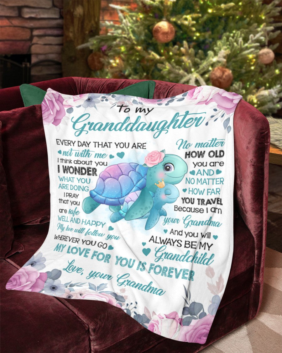 My Love For You Is Forever - Special Gift For Granddaughter Fleece Blanket