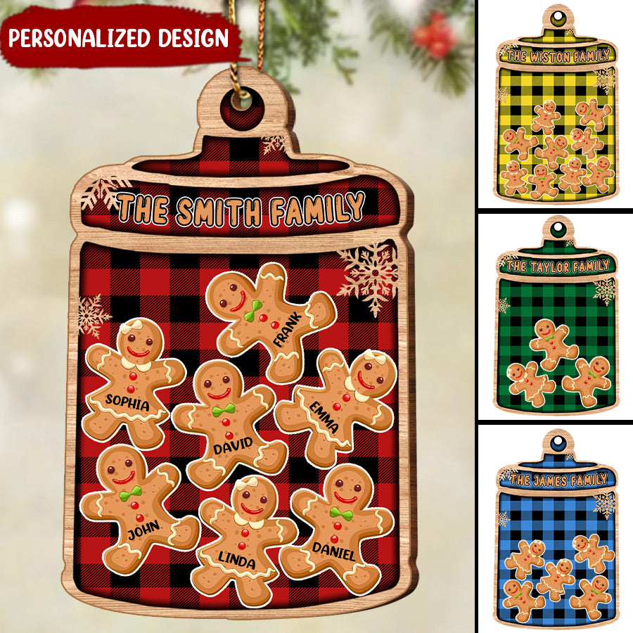 Personalized Family Gingerbread Cookie Ornament