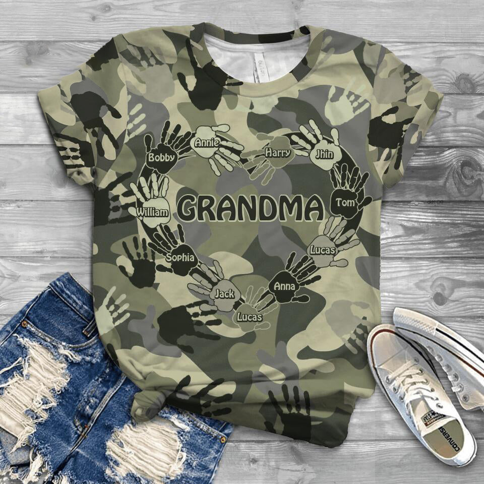 Personalized Grandma Kid Tshirt