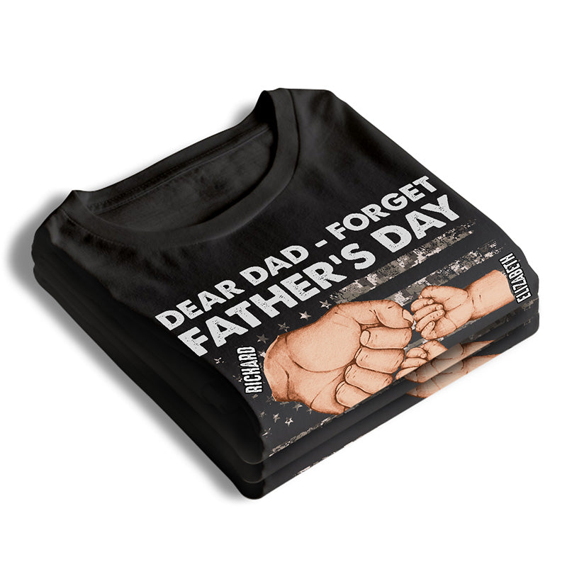 We Love You Every Single Day - Family Personalized Custom Unisex T-shirt - Gift For Dad