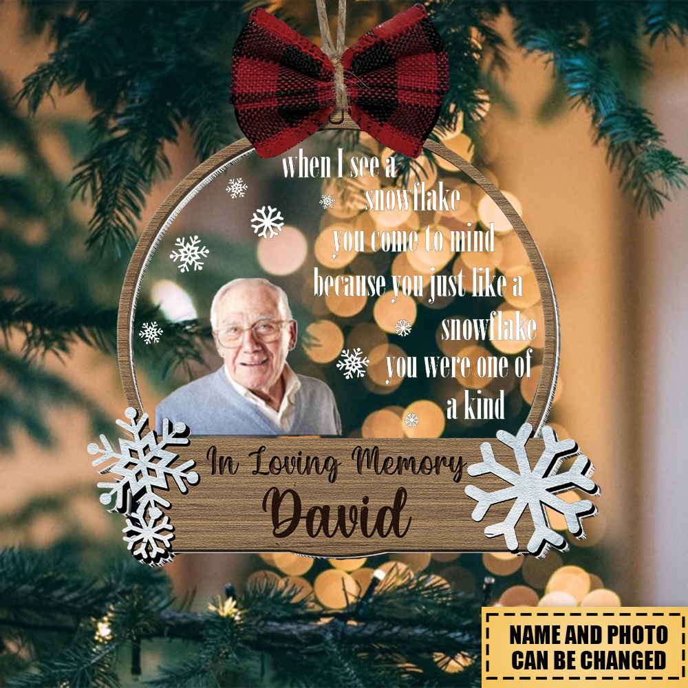 Gift to the people you miss the most - Personalized Christmas Ornament
