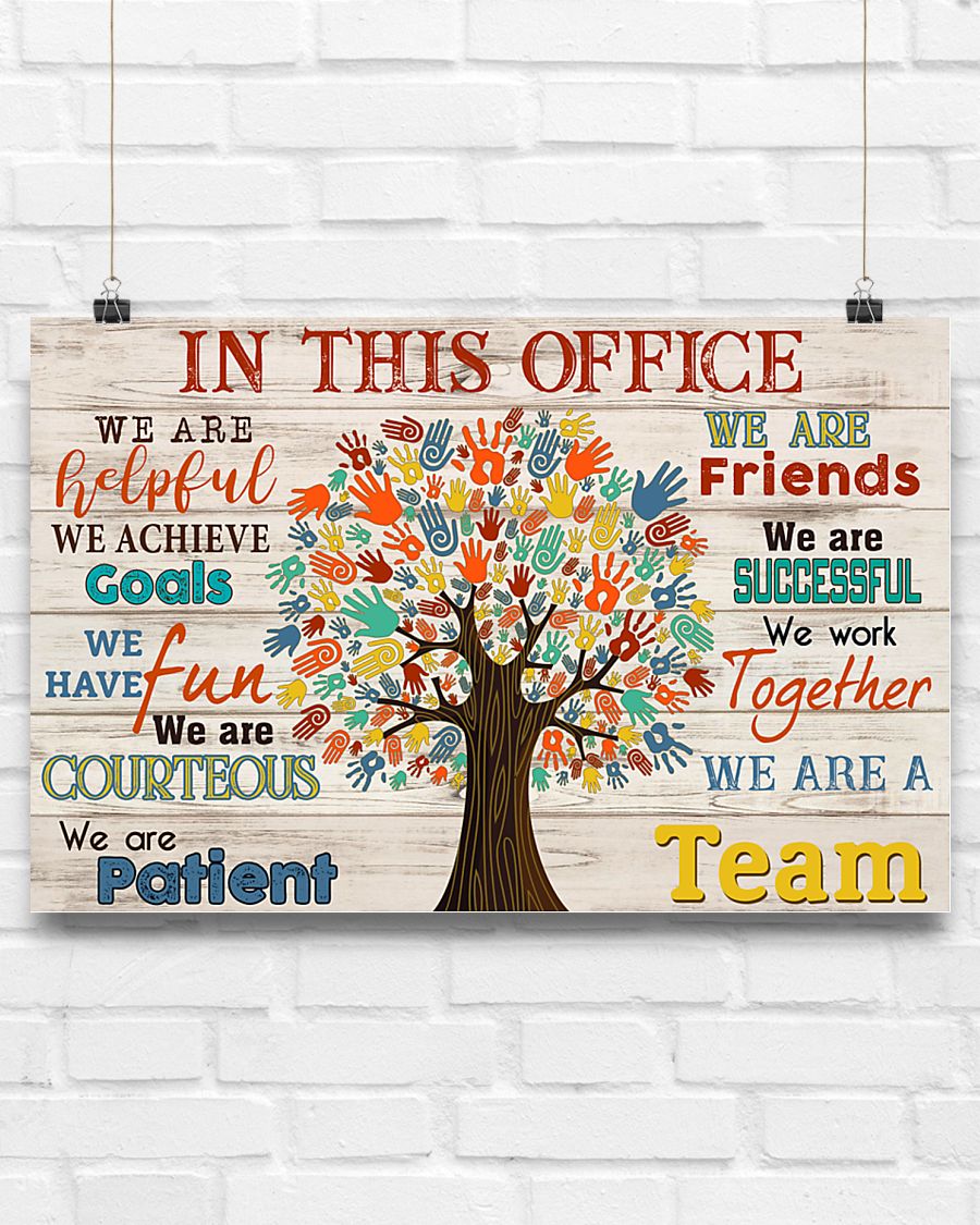 Social Worker We Are A Team Horizontal Poster